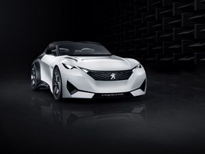 Preview wallpaper peugeot, fractal, concept, front view