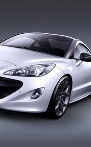 Preview wallpaper peugeot, rcz, sports car, coupe, front view