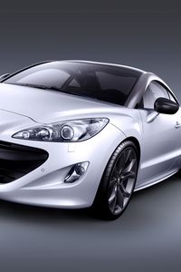 Preview wallpaper peugeot, rcz, sports car, coupe, front view