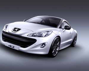 Preview wallpaper peugeot, rcz, sports car, coupe, front view