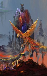 Preview wallpaper phoenix, bird, fantasy, art