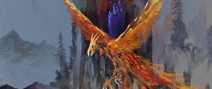 Preview wallpaper phoenix, bird, fantasy, art