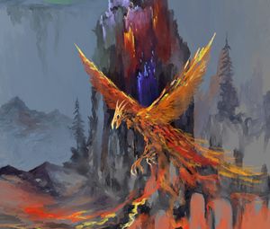 Preview wallpaper phoenix, bird, fantasy, art