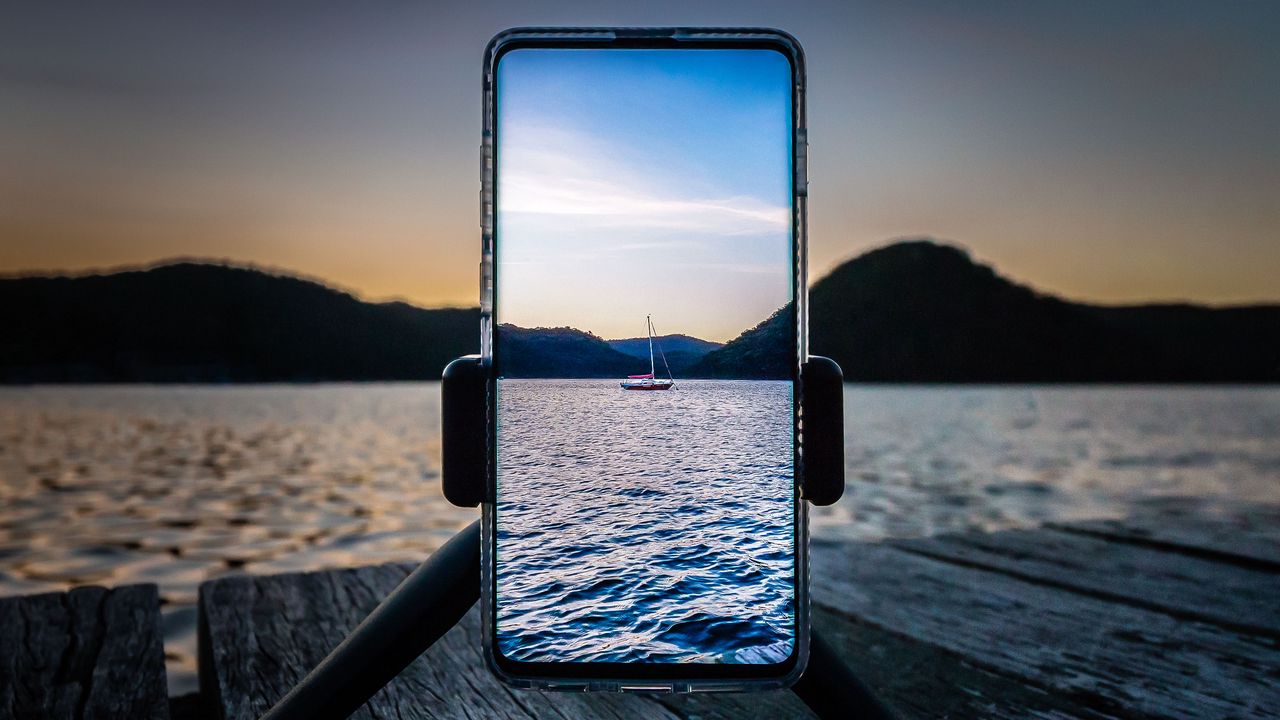Wallpaper phone, boat, lake, photography