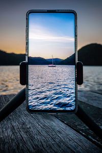 Preview wallpaper phone, boat, lake, photography