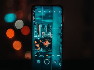 Preview wallpaper phone, city, night, dark, photo