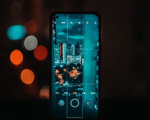 Preview wallpaper phone, city, night, dark, photo