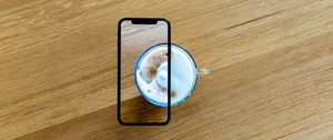 Preview wallpaper phone, coffee, cup, wooden