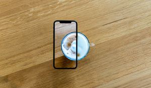 Preview wallpaper phone, coffee, cup, wooden