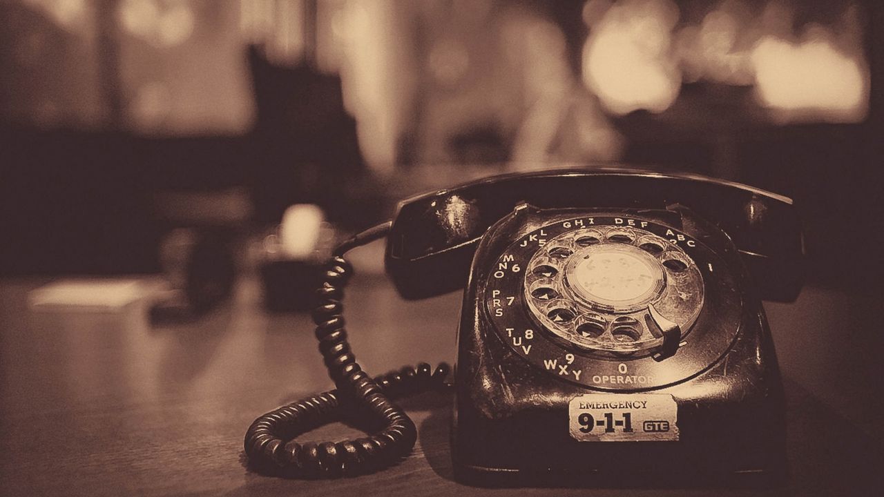 Wallpaper phone, landline, tube, numbers
