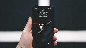 Preview wallpaper phone, smartphone, hand, black, dark