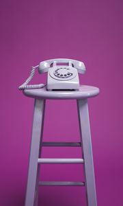 Preview wallpaper phone, stool, purple, lilac