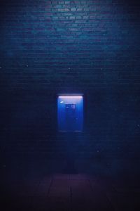 Preview wallpaper phone, wall, lights, void, night, dark