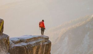 Preview wallpaper photographer, lonely, rocks, loneliness