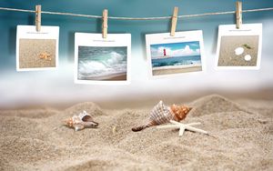 Preview wallpaper photography, beach, shells, 3d