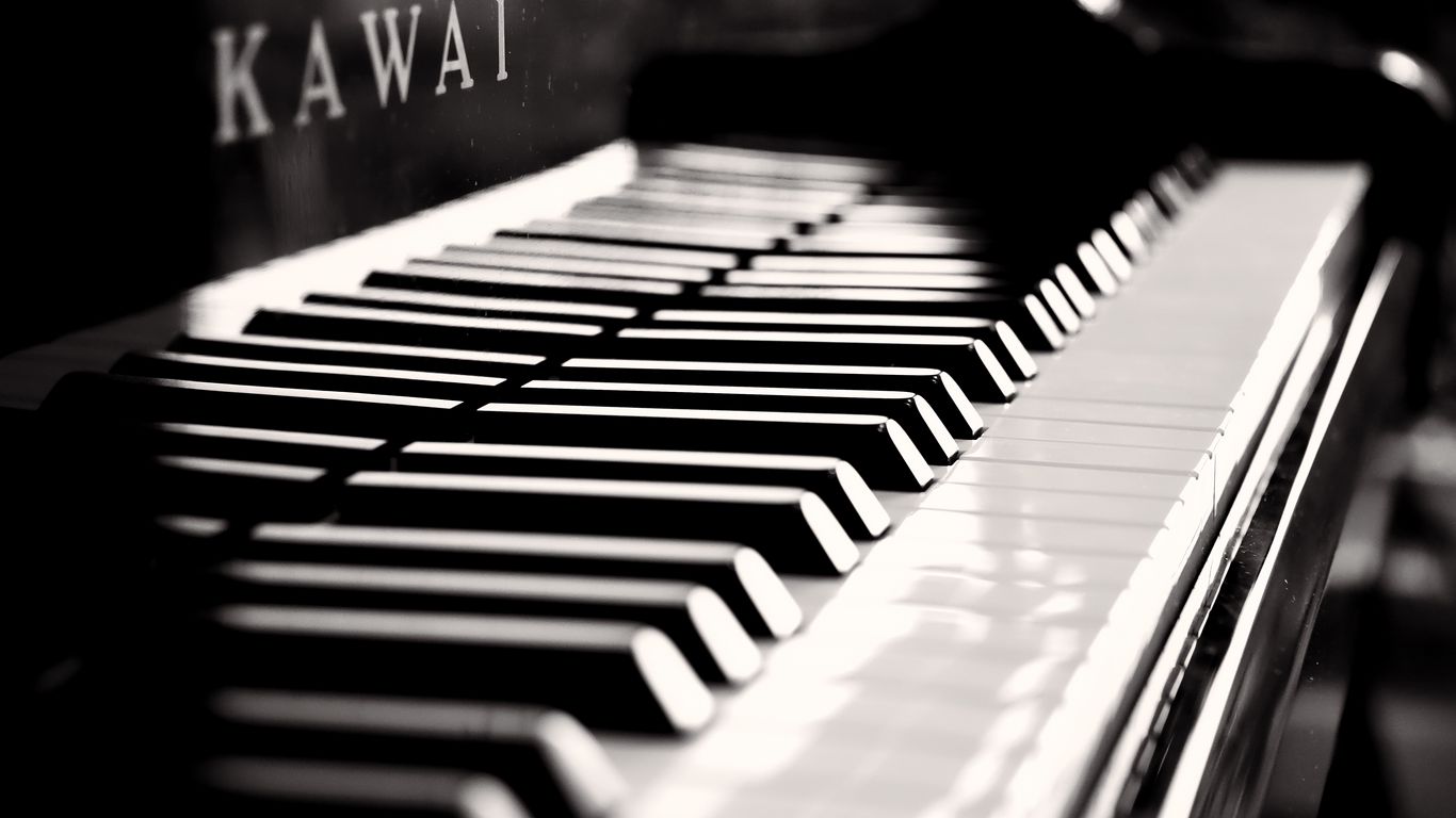 Download Wallpaper X Piano Bw Keys Musical Instrument Tablet Laptop Hd Background