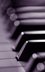 Preview wallpaper piano, keys, black and white, music