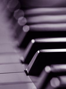 Preview wallpaper piano, keys, black and white, music
