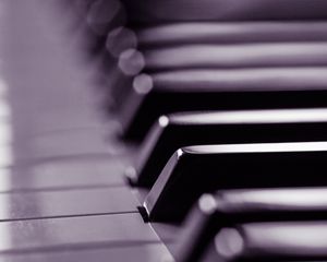 Preview wallpaper piano, keys, black and white, music