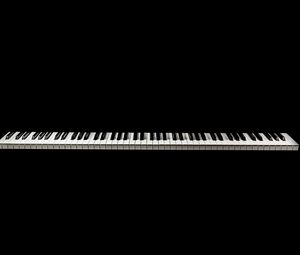 Preview wallpaper piano, keys, bw, minimalism