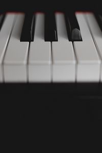 Preview wallpaper piano, keys, bw, musical instrument, music