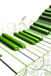 Preview wallpaper piano, keys, colorful, pattern