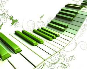 Preview wallpaper piano, keys, colorful, pattern