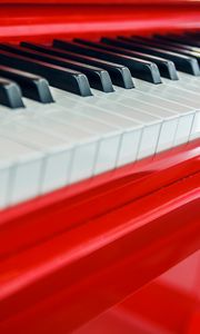 Preview wallpaper piano, keys, macro, red