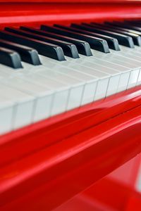 Preview wallpaper piano, keys, macro, red