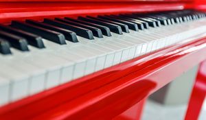 Preview wallpaper piano, keys, macro, red