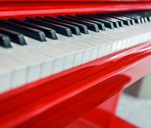 Preview wallpaper piano, keys, macro, red