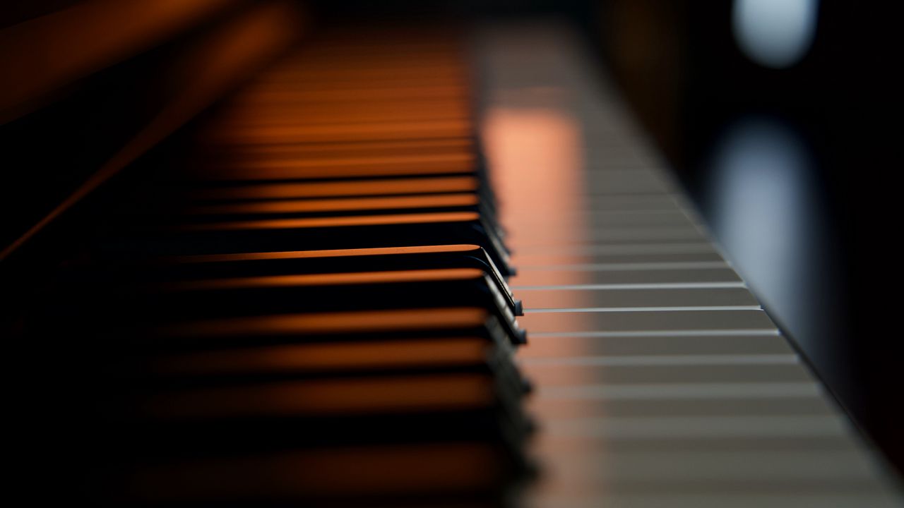 Wallpaper piano, keys, macro, musical instrument