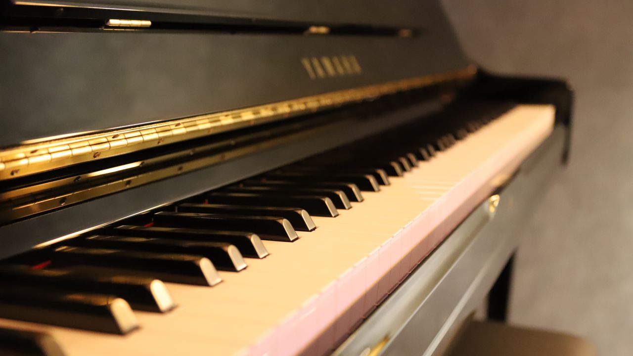 Wallpaper piano, keys, music, musical instrument, glow