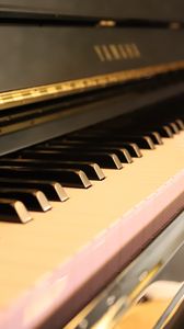 Preview wallpaper piano, keys, music, musical instrument, glow