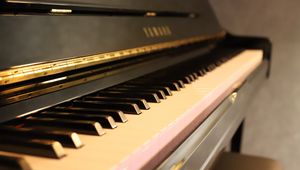 Preview wallpaper piano, keys, music, musical instrument, glow