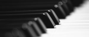 Preview wallpaper piano, keys, musical instrument, black, white