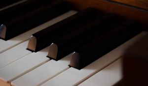 Preview wallpaper piano, keys, musical instrument, macro