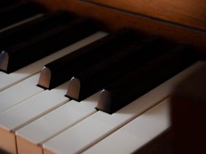 Preview wallpaper piano, keys, musical instrument, macro