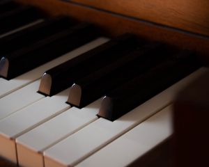 Preview wallpaper piano, keys, musical instrument, macro