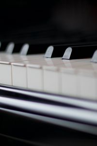 Preview wallpaper piano, keys, musical instrument, music, black and white