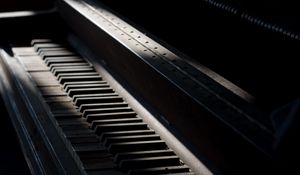 Preview wallpaper piano, keys, musical instrument, music, old