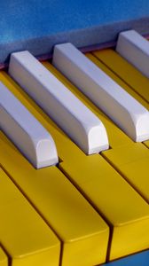 Preview wallpaper piano, keys, yellow, music