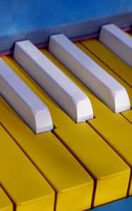 Preview wallpaper piano, keys, yellow, music