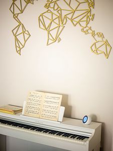 Preview wallpaper piano, musical instrument, white, music