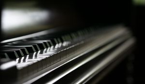 Preview wallpaper piano, piano keys, music, blur