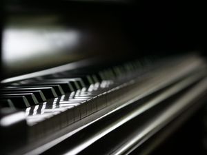 Preview wallpaper piano, piano keys, music, blur