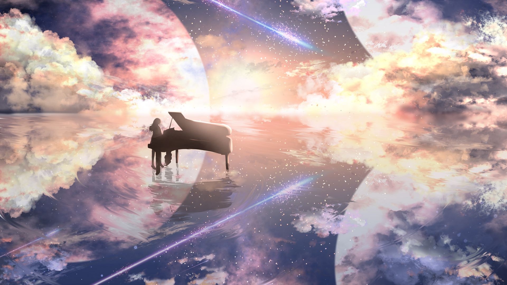 Abandoned piano anime wallpaper background  KDE Store