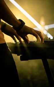 Preview wallpaper piano, synthesizer, hands, music