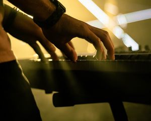 Preview wallpaper piano, synthesizer, hands, music