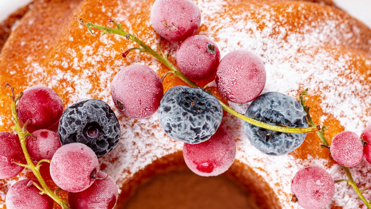 Wallpaper pie, baking, berries, blueberries, sugar